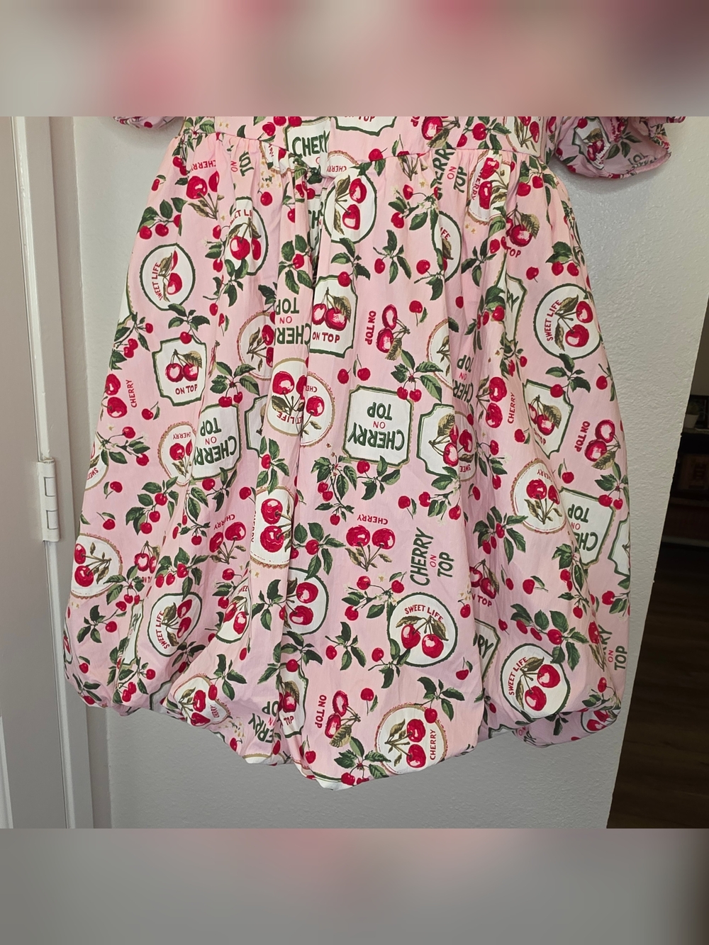 RETROCHIC torrid Pink Cherry-Print Sweetheart Mini Dress - Picture 5 of 12